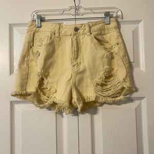 Pacsun, yellow mom shorts